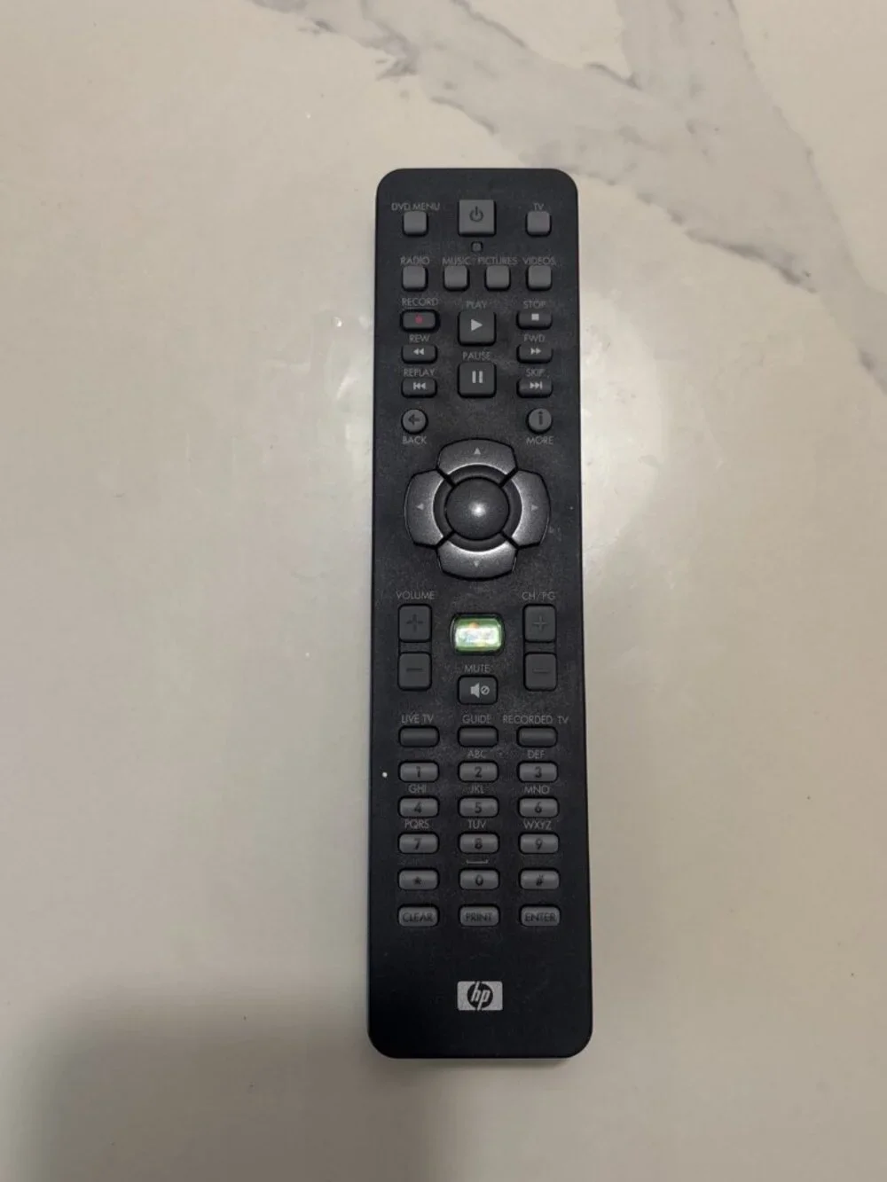 HP Pavilion 5069-8344 Media Center Remote Control HP Remote Windows DVD TV Works